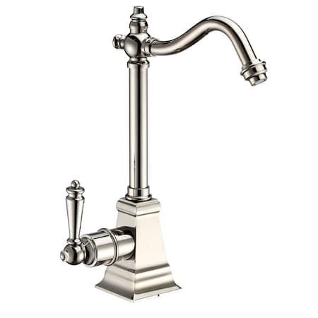Whitehaus Point Of Use Instant Hot Water Faucet W/ Traditional Spout And Self Cl WHFH-H2011-PN